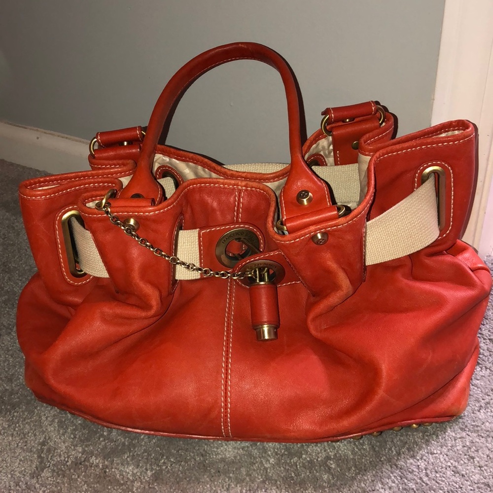Burnt orange, Francesco Biasia purse